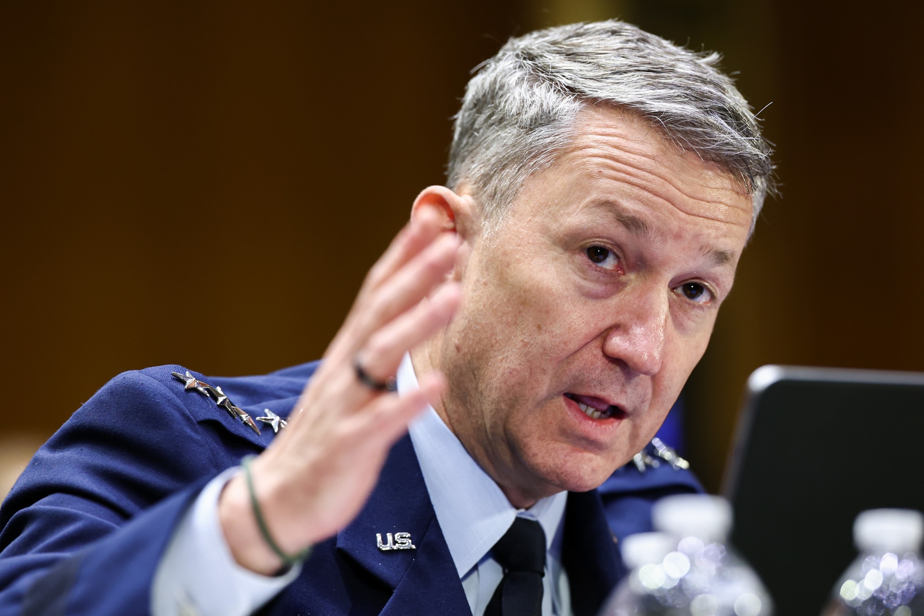 Chairman of the Joint Chiefs of Staff Gen. Dan Caine speaks during a Senate Appropriations Committee hearing in the Dirksen Senate Office Building on Capitol Hill, July 21, 2026, in Washington, D.C.Finn Gomez/Getty Images