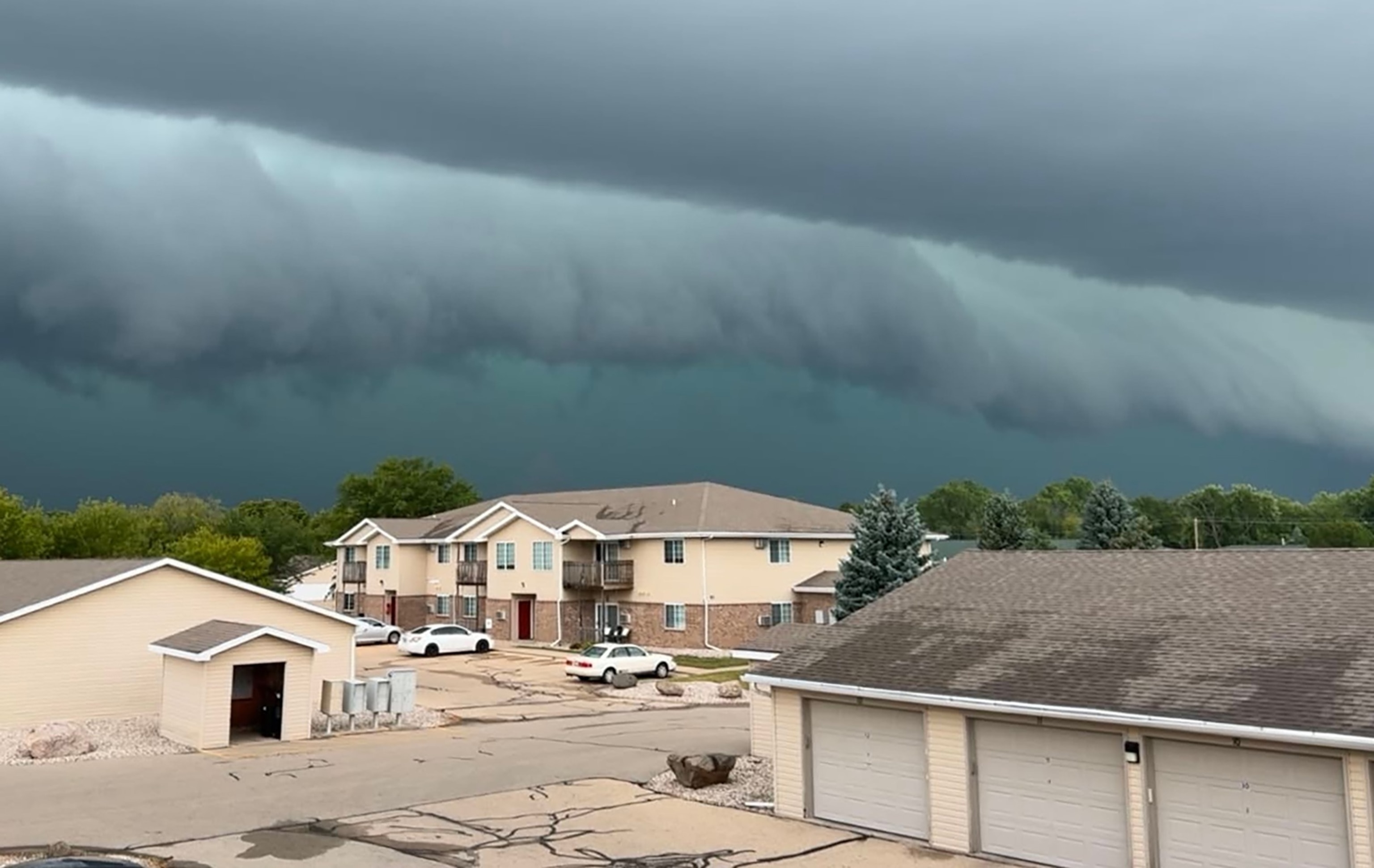Storm clouds develop over the Oshkosh, Wis., July 27, 2026.Christina Vogel/AP Photo