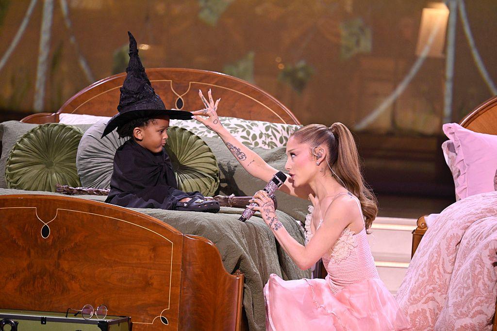 Image caption,The star has returned to music this year after a break to film the two-part film adaptation of Wicked