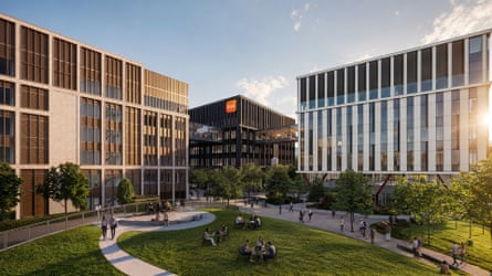 The Cambridge site ‘will help us deliver new, competitive products’, said GSK’s chief executive, Luke Miels.Illustration: GSK