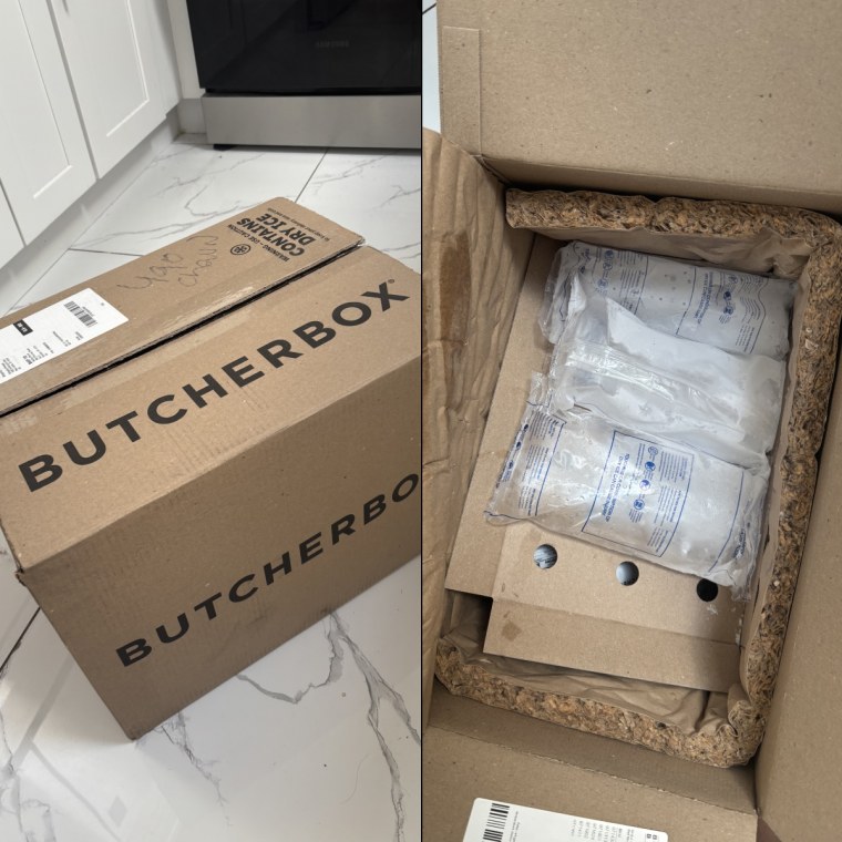 Butcherbox's packaging was layered and well-insulated, with the cold packs staying frozen for hours afterwards.Courtesy Ashley Morris
