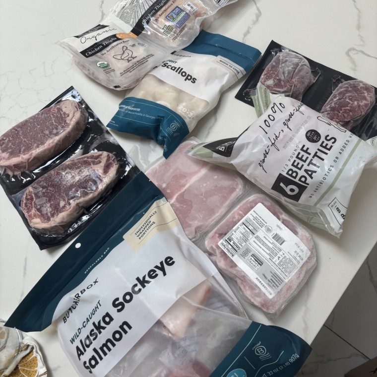 Butcherbox sent a wide variety of meats and cuts, including salmon, chicken, burgers, filets and more.Courtesy Ashley Morris