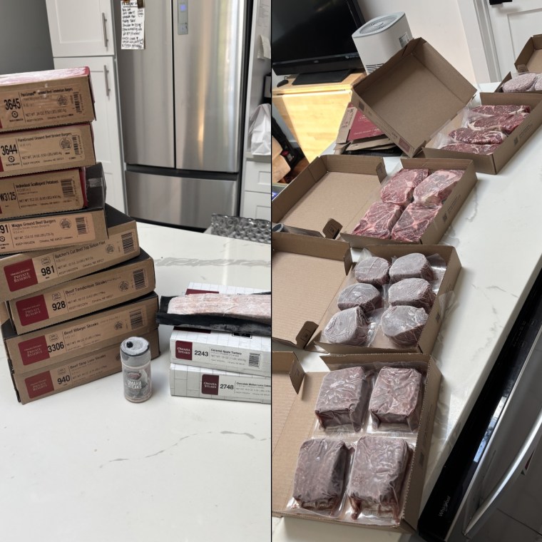 The inidividually-wrapped cuts made it easy to portion meals and fit everything into the freezer.Courtesy Ashley Morris