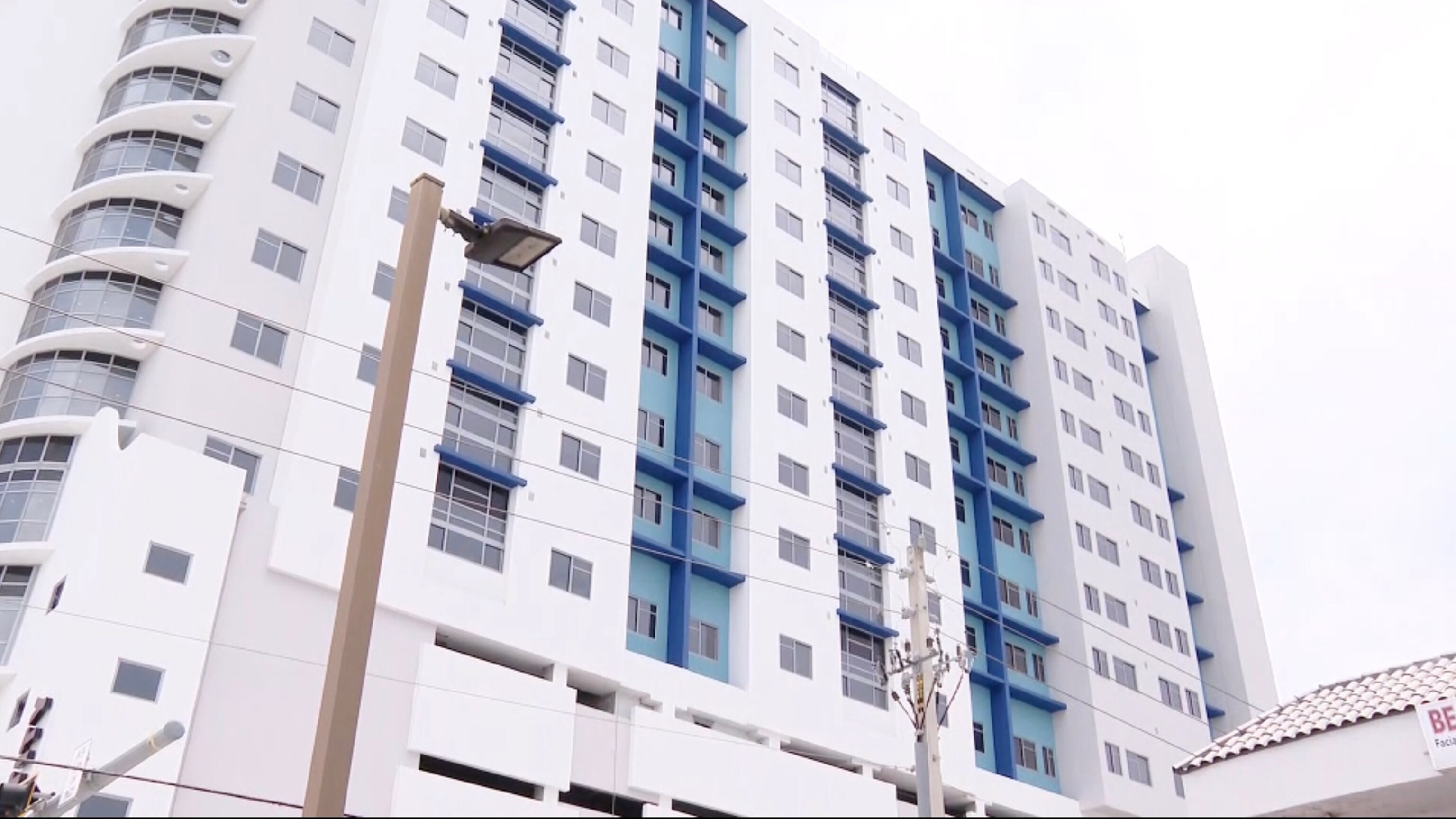 An apartment building near Miami, Florida, where prosecutors allege a hazing incident occurred and led to attempted manslaughter charges against a Secret Service agent.WSVN