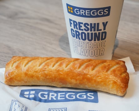 Greggs’ profit rose by almost 20% from a year earlier to £76m for the first half of the year.Photograph: Jonathan Brady/PA