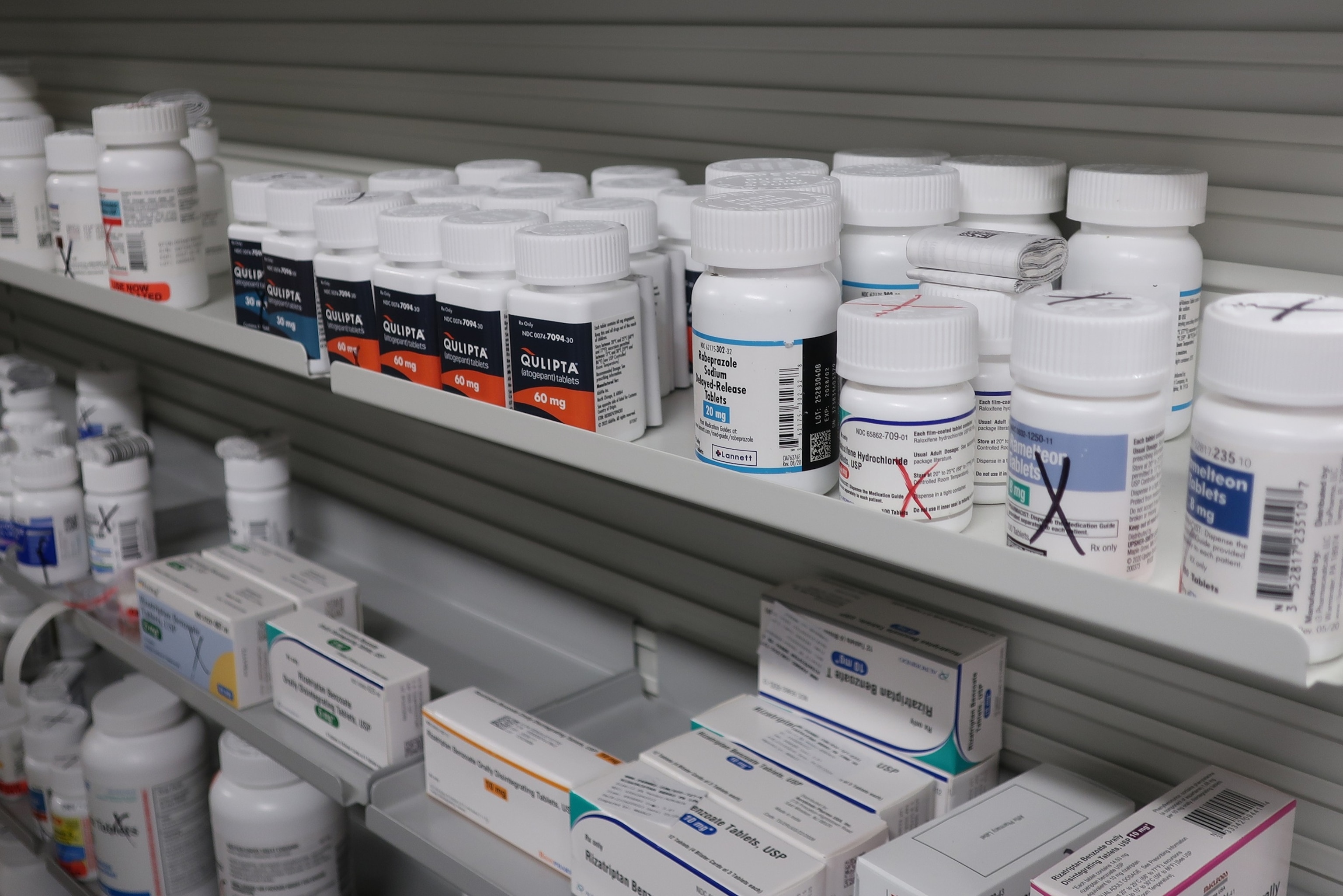 Bottles of medications sit on shelves at the Stormont Vail Retail Pharmacy in Topeka, Kan., Tuesday, June 2, 2026.John Hanna/AP Photo
