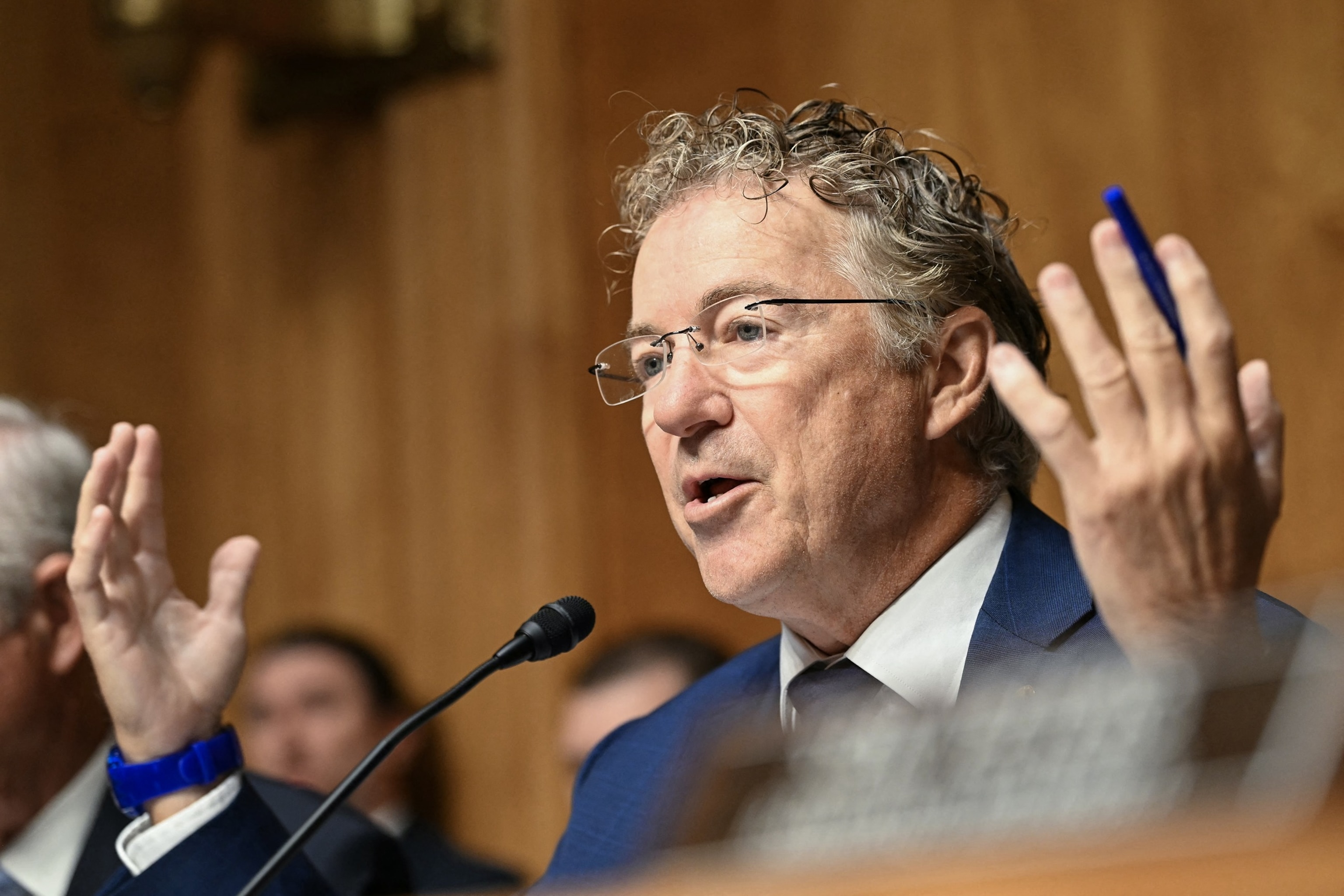 Committee chairman Senator Rand Paul, Republican from Kentucky, questions Dr. Anthony Fauci during a Senate Homeland Security and Governmental Affairs committee hearing on Capitol Hill in Washington, July 29, 2026.Alex Wroblewski/AFP via Getty Images