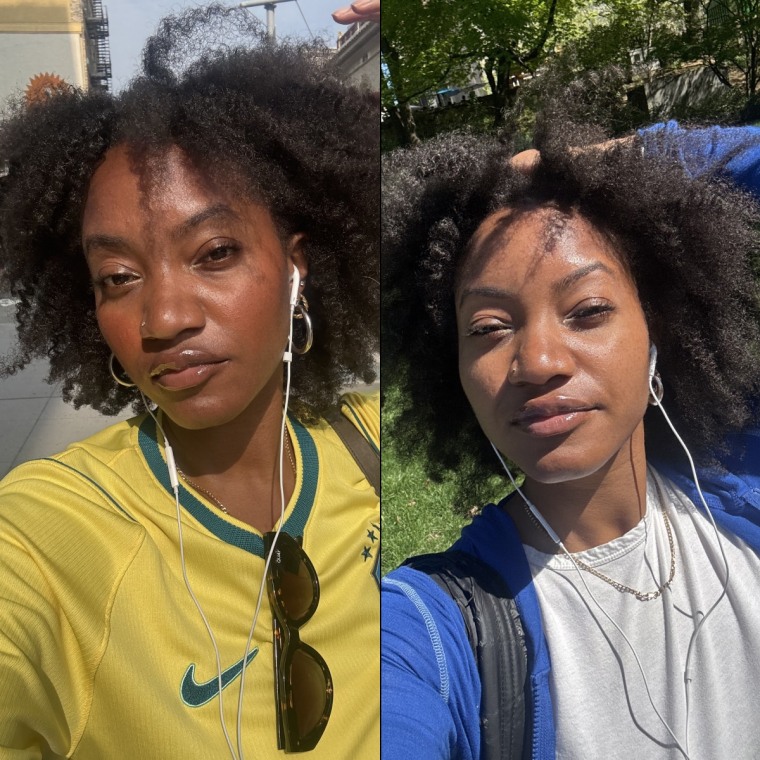 Although the braidout gets less defined over time, it still holds up in volume as the days go on (Day 1 vs Day 2).Courtesy Ashley Morris
