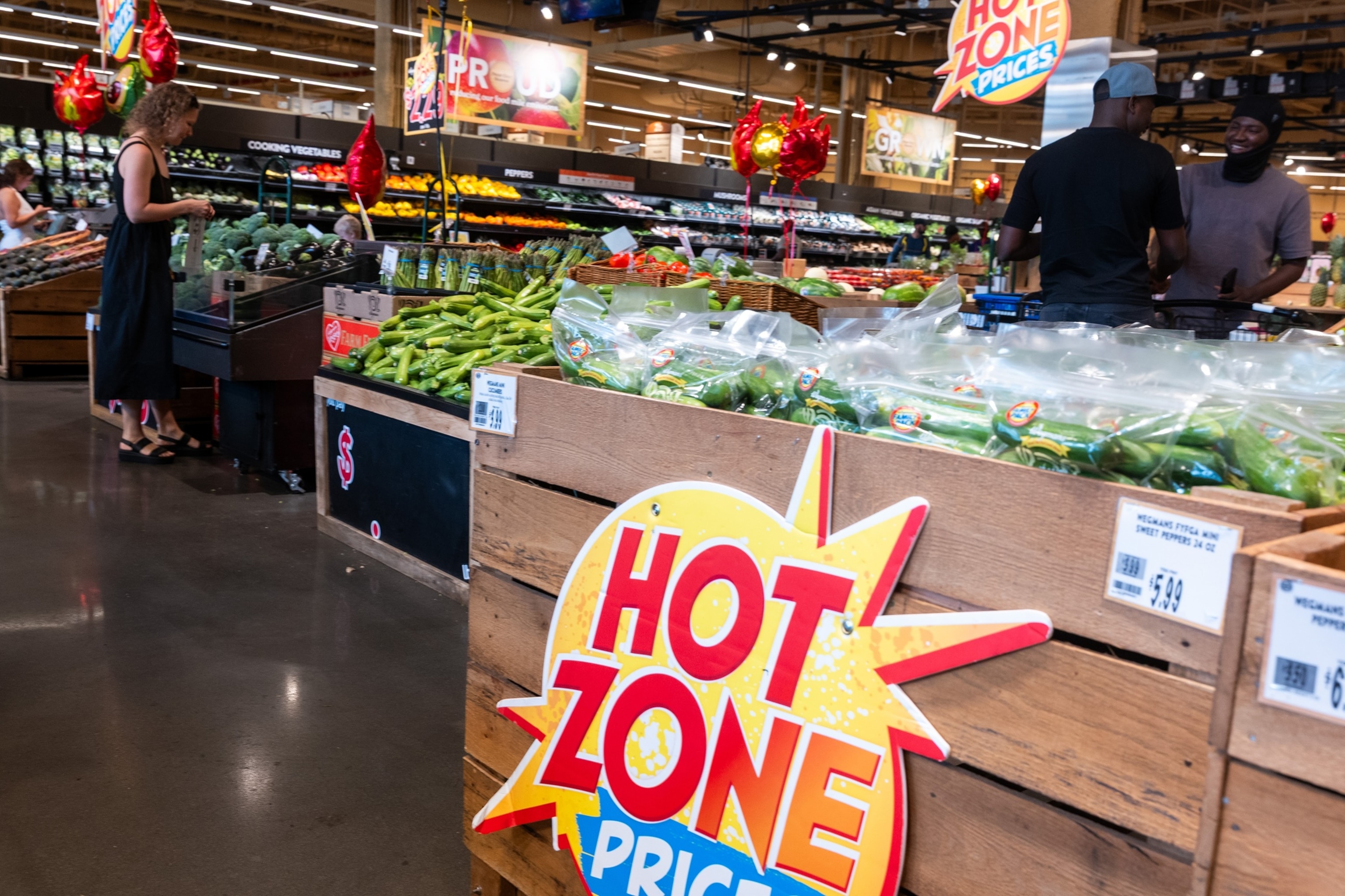 People shop for groceries at a Wegman's store in Brooklyn on July 13, 2026 in New York City.Spencer Platt/Getty Images
