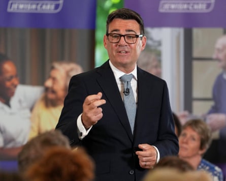 Andy Burnham said he wanted a ‘factual debate’ without ‘screaming headlines’ about ways to reform social care.Photograph: Kirsty Wigglesworth/PA