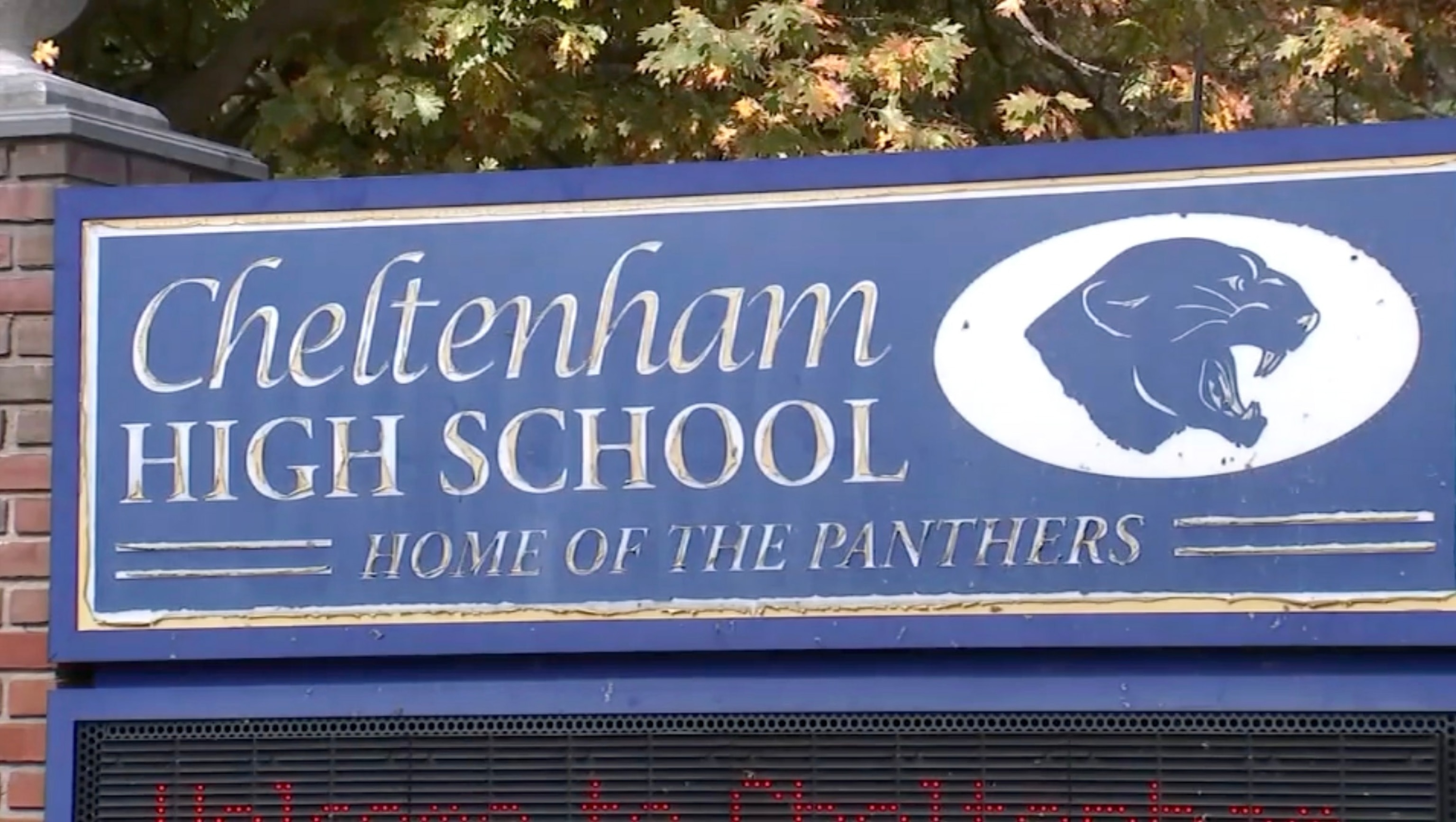 Cheltenham High School is seen in Wyncote, Pennsylvania.WPVI