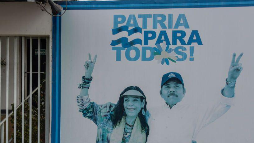 Image caption,Rosario Murillo was an influential figure even before her husband named her co-president