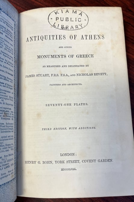 The book was marked as No 506 in the library’s original collection of about 1,000 books.Photograph: Catherine Taylor/AP