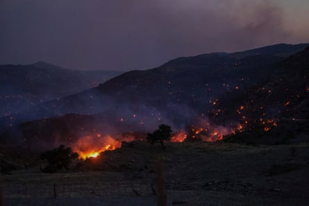 Wildfires on the Greek island of Crete have killed two firefighters, with another killed tackling blazes in the south of the mainland.Photograph: Reuters