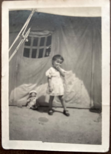 Maria Krupa when she was child in Karachi, which was then part of India, where her father was stationed in 1943. Displaced Polish people were housed in refugee camps.Photograph: Image courtesy of Stephanie Postle Krupa/The Krupa family