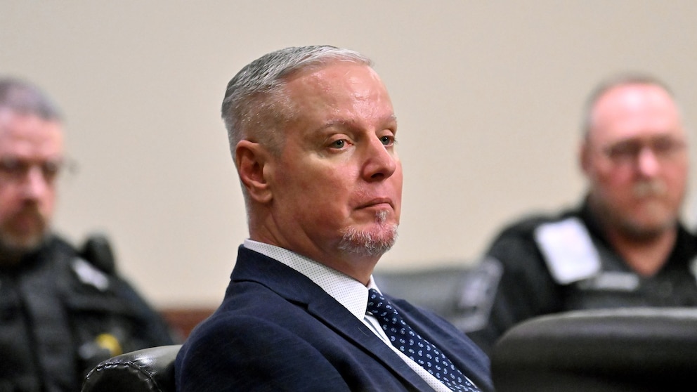 Colin Gray, father of the Apalachee High School shooter Colt Gray, sits with his attorneys during his sentencing hearing at Barrow County Superior Court on Thursday, July 30, 2026, in Winder, Ga.Hyosub Shin/Atlanta Journal-Constitution via AP, Pool