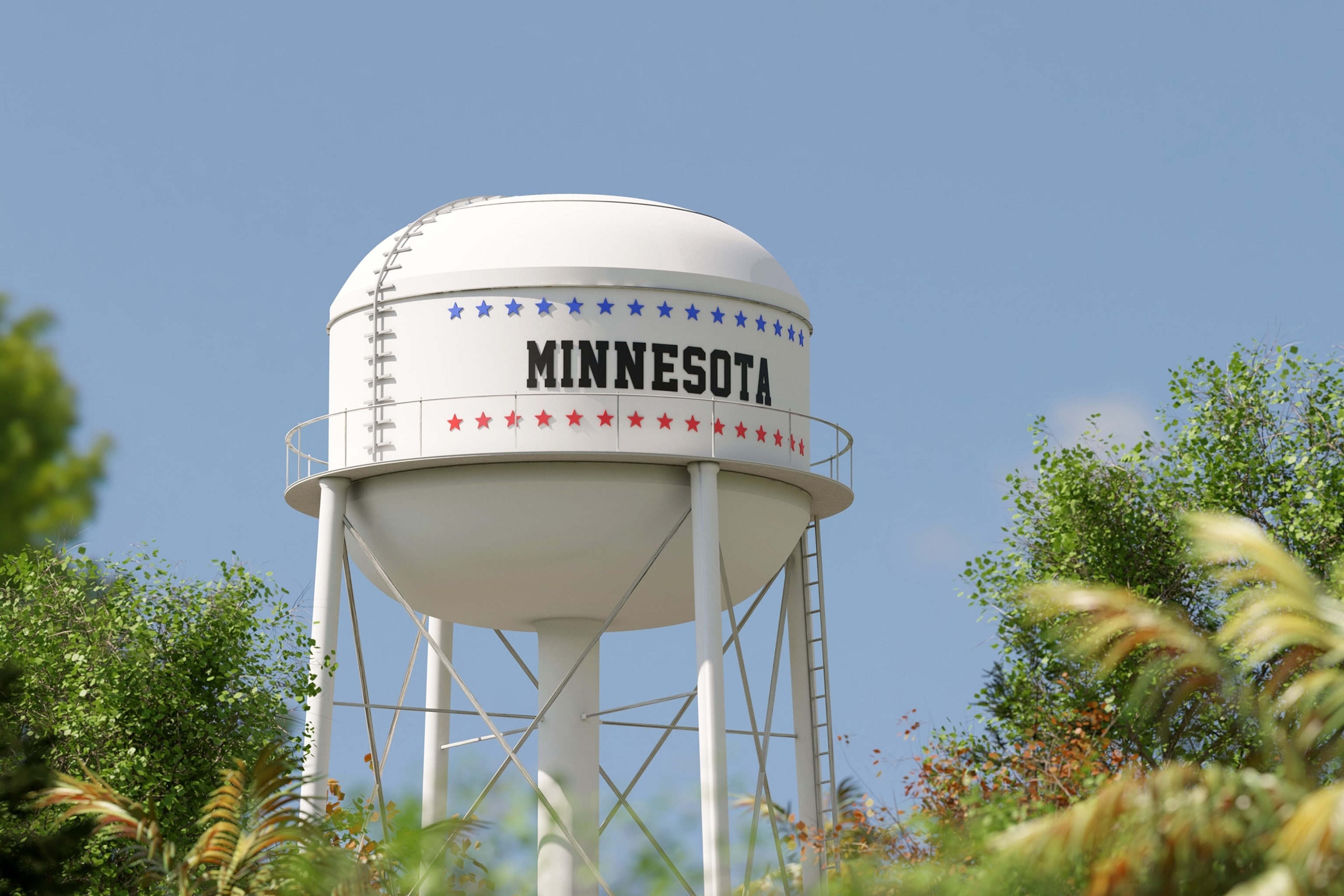 In this undated file photo, a water tower is shown in Minnesota.Stock Image/Getty Images