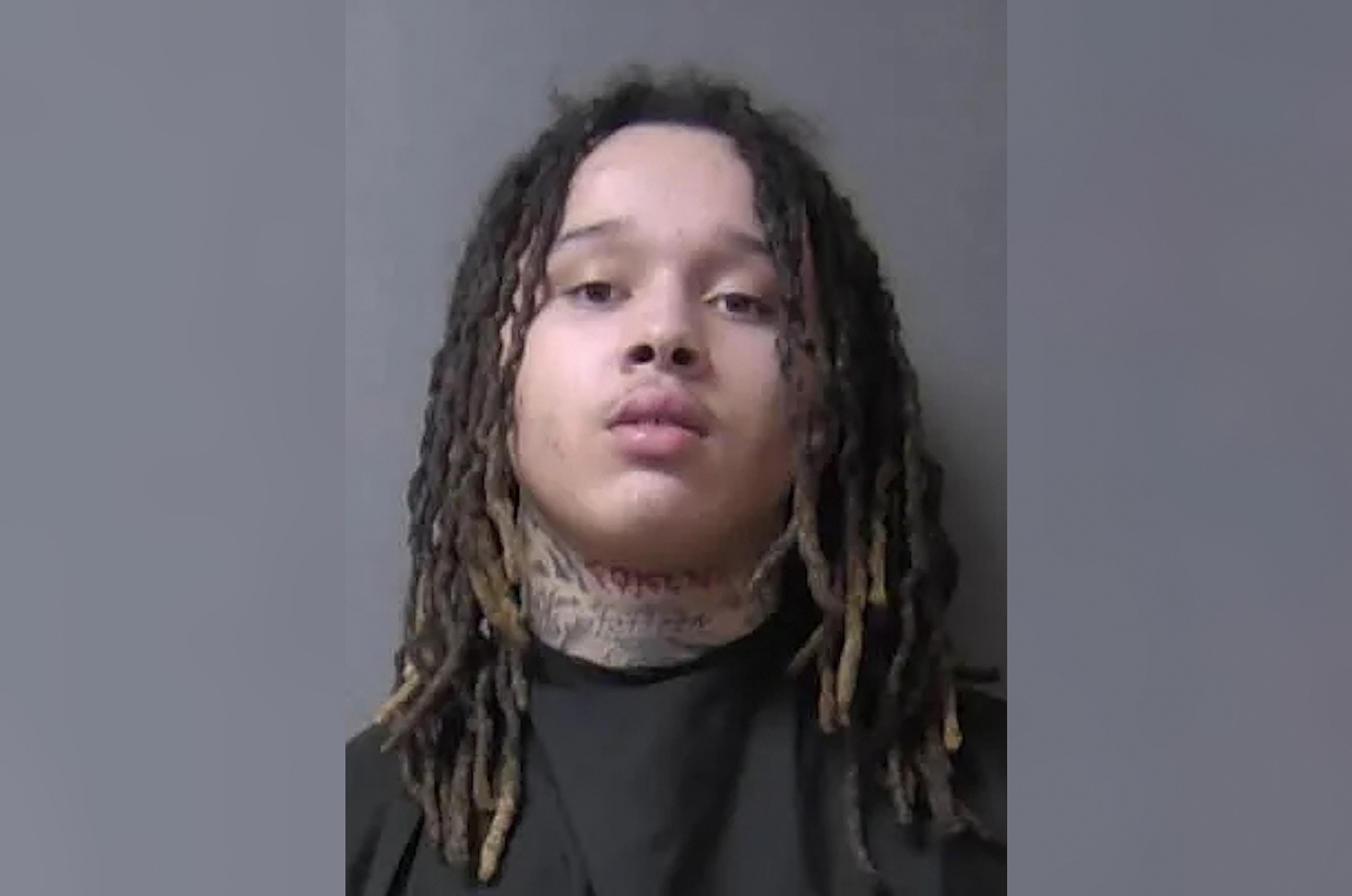 The Madison County, Indiana, District Attorney's Office released this booking photo of 19-year-old Rashawn Samuels of Anderson, Indiana, who was sentenced to 125 years in prison for a 2025 shooting that left one woman dead and another injured.Madison County District Attorney's Office