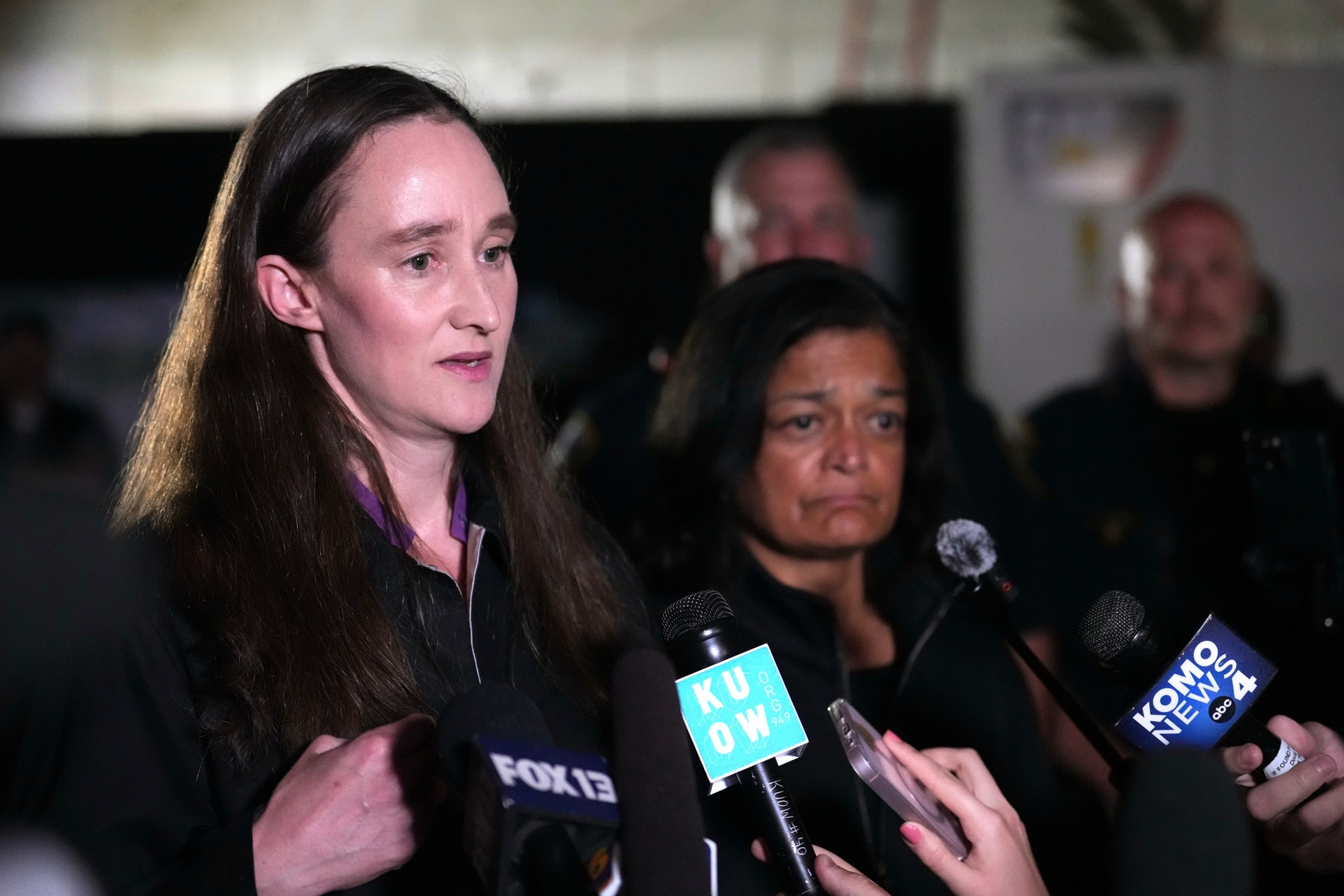 Seattle Mayor Katie Wilson speaks at a news conference after a shooting at the Bite of Seattle food festival, July 26, 2026, in Seattle, Wash.Lindsey Wasson/AP Photo
