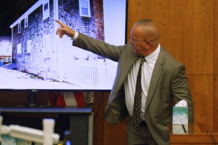 Duxbury fire department captain PJ Hussey in court.Photograph: CJ Gunther/Pool The Boston Herald/AP