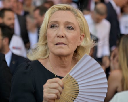 Marine Le Pen said in 2022 she had ‘never been a climate sceptic’.Photograph: Philippe Magoni/Reuters