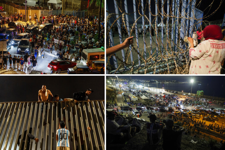 Sánchez blamed human smugglers for the crisis.Antonio Sempere/AP; Abdelmajid Bziouat/AFP via Getty Images