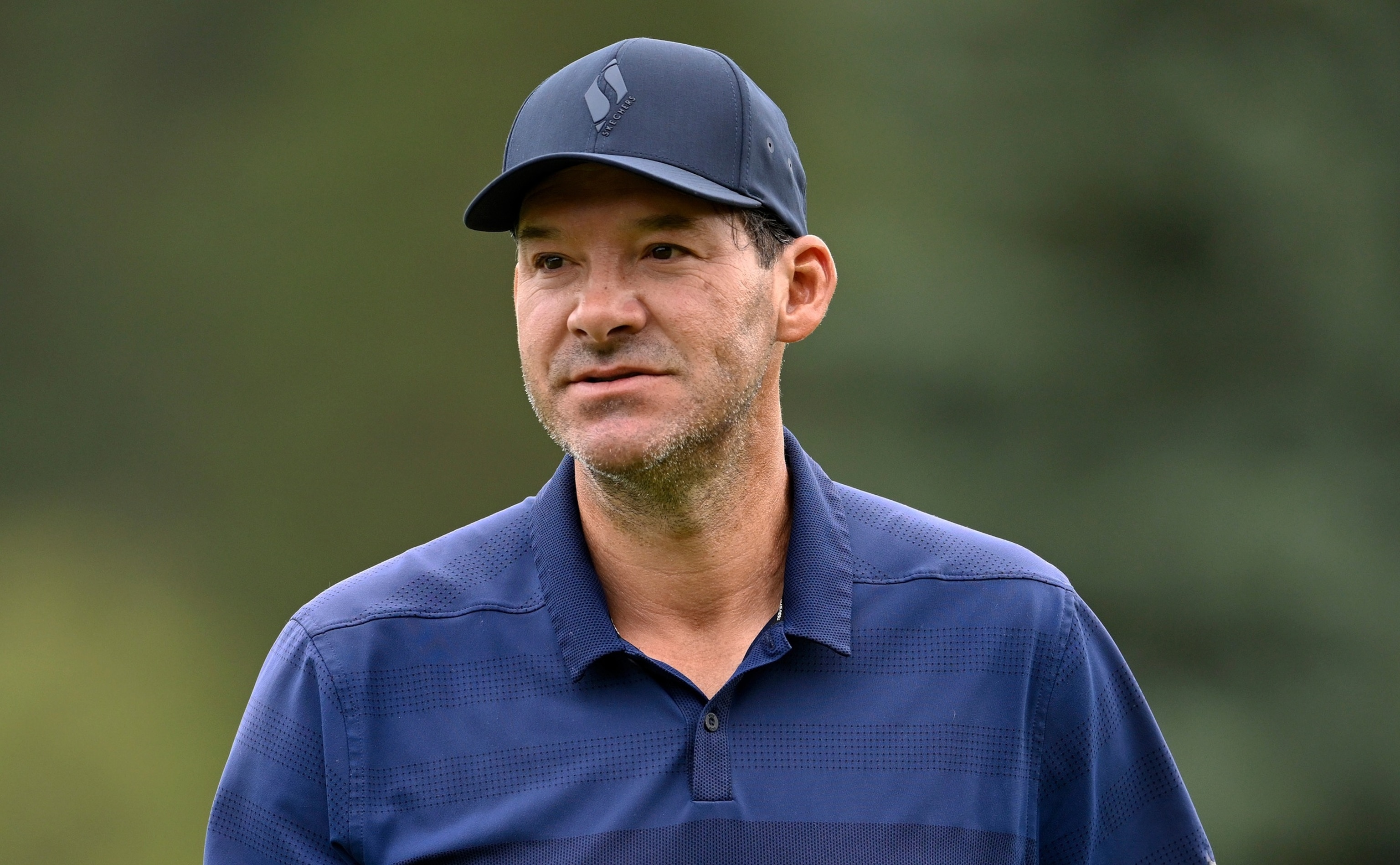Tony Romo stands on the first green during the final round of the American Century Championship 2026, July 12, 2026 in Stateline, Nevada.Eakin Howard/Getty Images