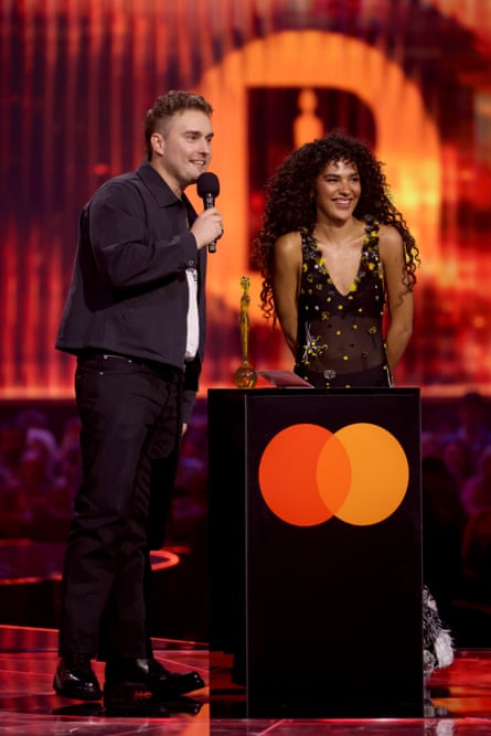 Fender and Dean at the 2026 Brit awards.Photograph: JMEnternational/Getty Images