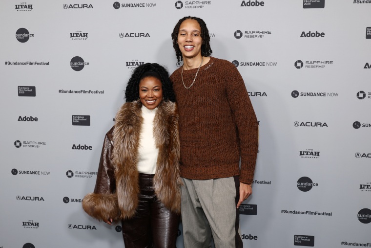 Cherelle Griner and Brittney Griner attend "The Brittney Griner Story" premiere during the 2026 Sundance Film Festival in Park City, Utah, in January.Arturo Holmes / Getty Images file
