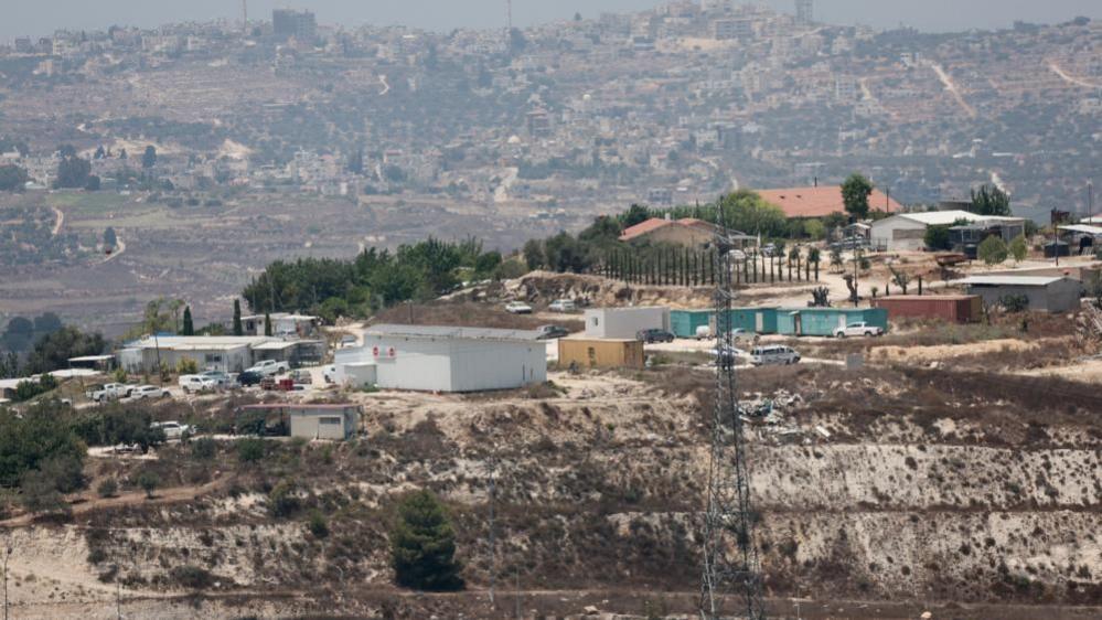 Image caption,Havat Gilad is one of hundreds of illegal outposts which have sprung up across the West Bank in recent years