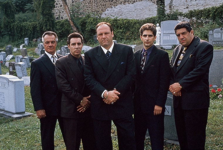 From left, Tony Sirico, Steven Van Zandt, James Gandolfini, Michael Imperioli and Vincent Pastore in a publicity still for "The Sopranos," c. 1999.Anthony Neste / Getty Images