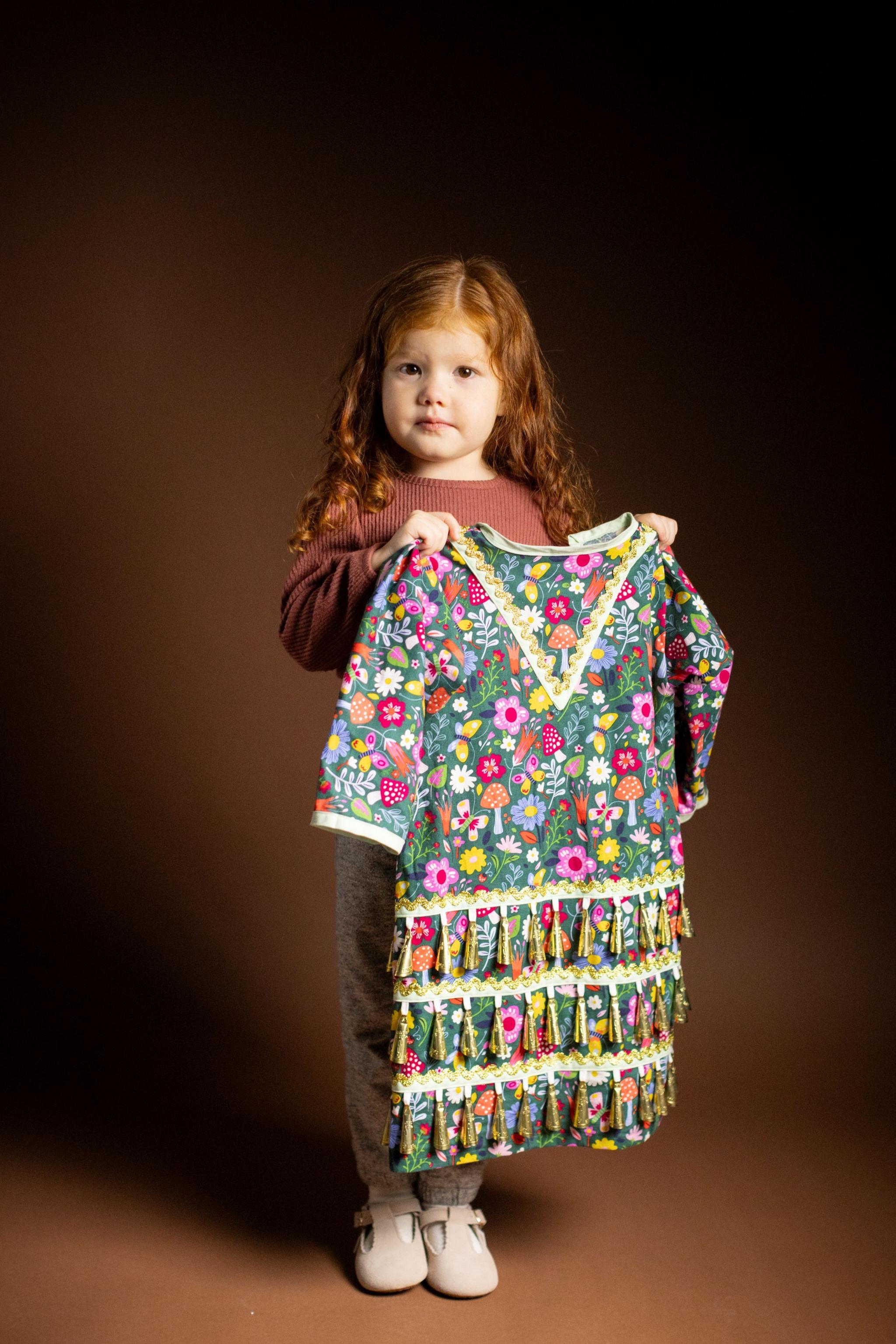 Image caption,Lottie Wahkinney is a Comanche girl, from Oklahoma, with Scottish grandparents