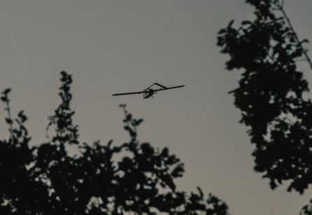 A Ukrainian FP1 long-range drone on its way to Russian-occupied Crimea.Photograph: Alessio Mamo/The Guardian