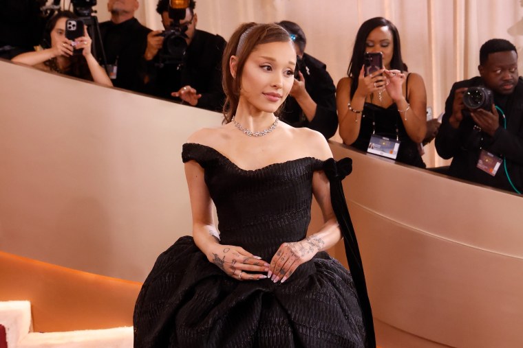 Ariana Grande attends the 83rd annual Golden Globe Awards at the Beverly Hilton on Jan. 11 in Beverly Hills.Taylor Hill / FilmMagic