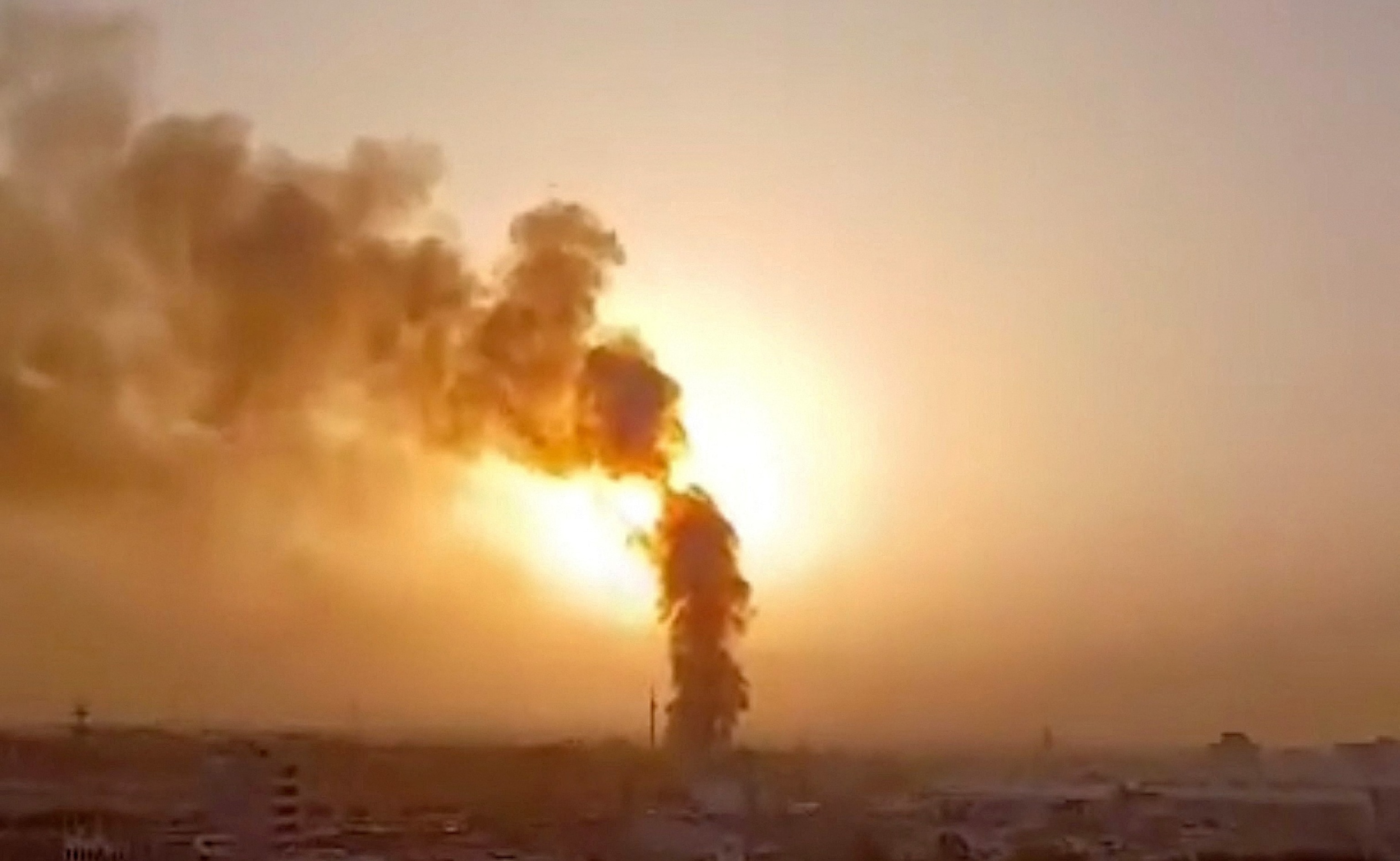 Smoke rises after reports of multiple U.S. strikes on the city in Ahvaz, Khuzestan Province, Iran, July 30, 2026.Social Media via Reuters