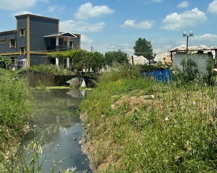 A plastic waste recycling plant near Adana. Samples taken from a canal downstream from the recycling zone were 10 times higher than upstream sites.Photograph: Ayça Aldatmaz