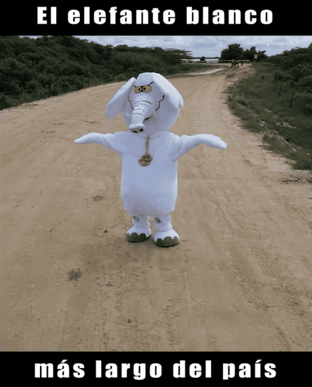 Luis Carlos Rúa exposes a road to nowhere.Photograph: Elefante Blanco