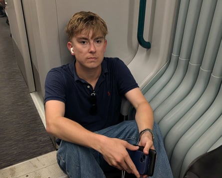 Daniel Garill regularly travels on the service.Photograph: Sammy Gecsoyler/The Guardian