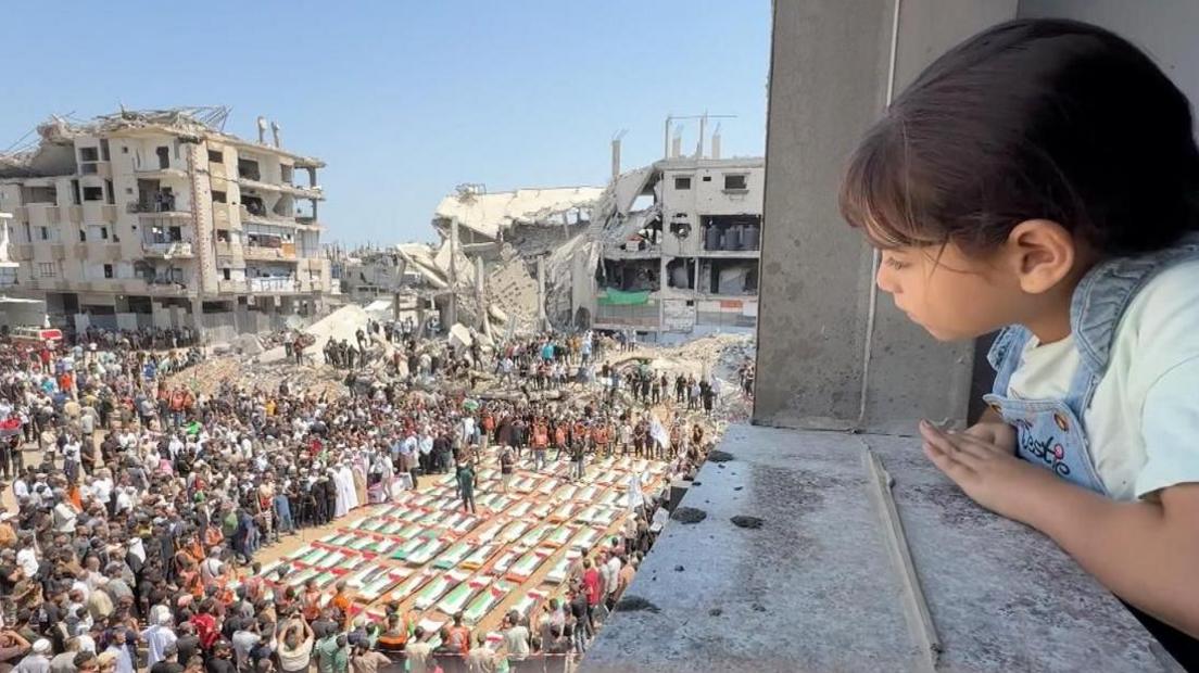 Image caption,Forty-four children were listed among the dead