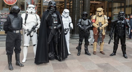 Star Wars characters in Cardiff  last year.Photograph: Ian Cook/CameraSport/Getty Images
