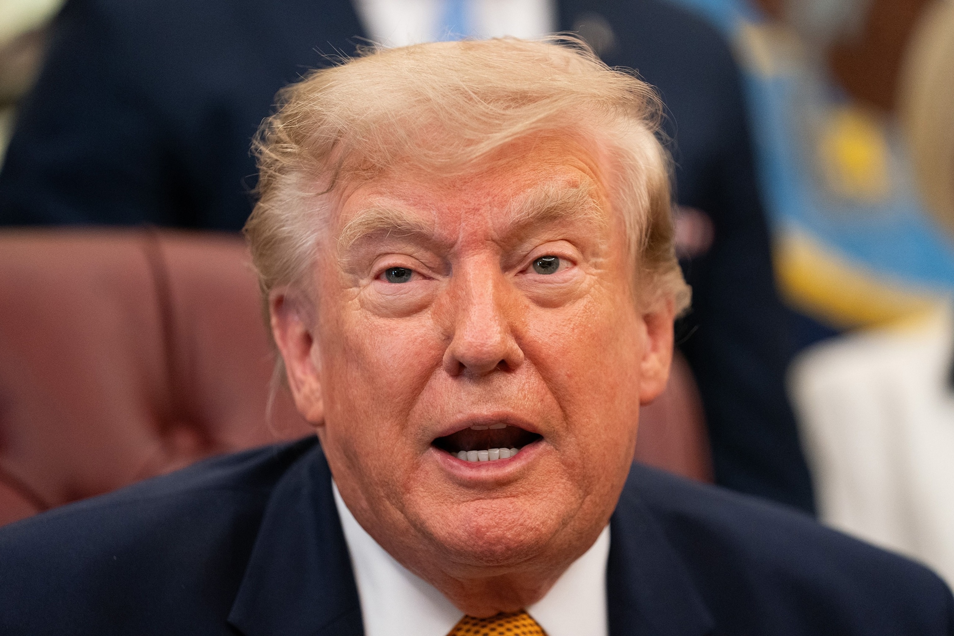 Donald Trump speaks during an executive order signing ceremony in the Oval Office of the White House in Washington, DC, Aug. 3, 2026.Allison Robbert/POOL/EPA/Shutterstock