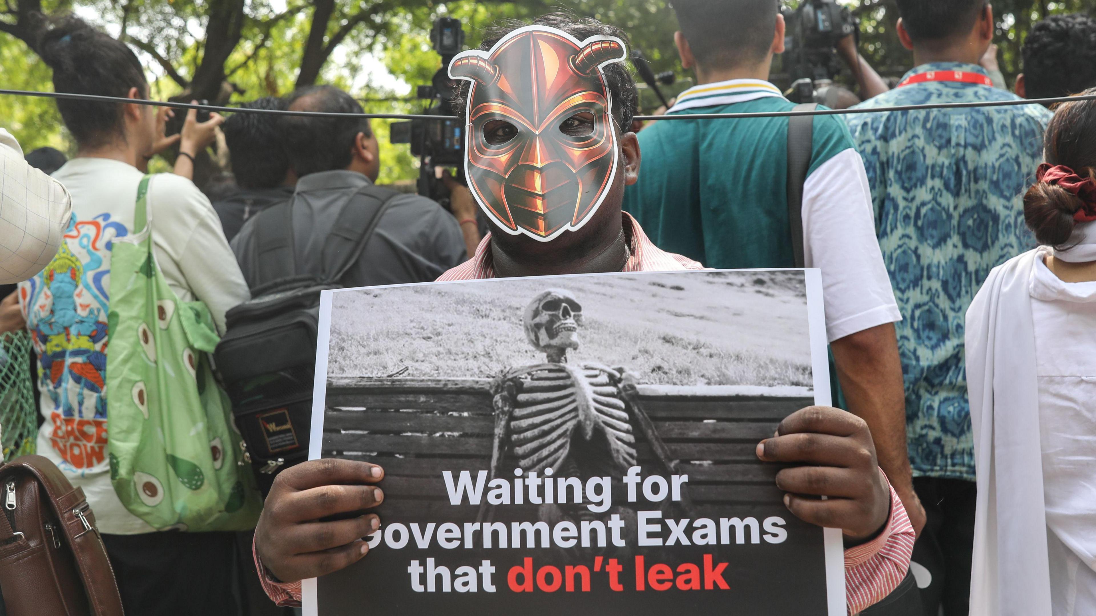 Image caption,Memes and satirical short-form videos became a popular way for young protesters to speak about the movement