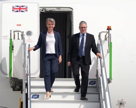 Yvette Cooper, who served as foreign secretary under Keir Starmer, arriving with the then prime minister for a Nato summit in Turkey in July.Photograph: Alastair Grant/Reuters