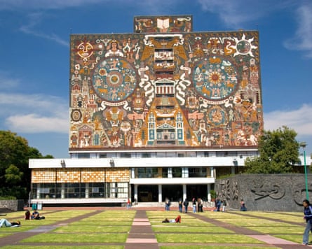 Unam’s central library in Mexico City.Photograph: David R Frazier Photolibrary, Inc./Alamy