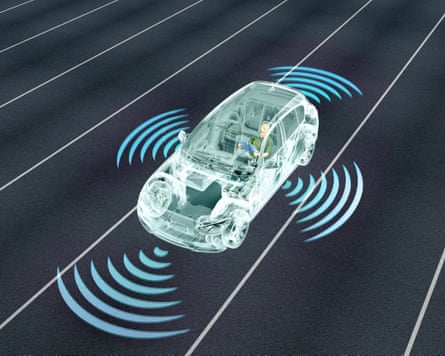 Autonomous driving systems usually incorporate surround cameras and radar. Wayve also utilises AI.Photograph: The Lightwriter/Alamy