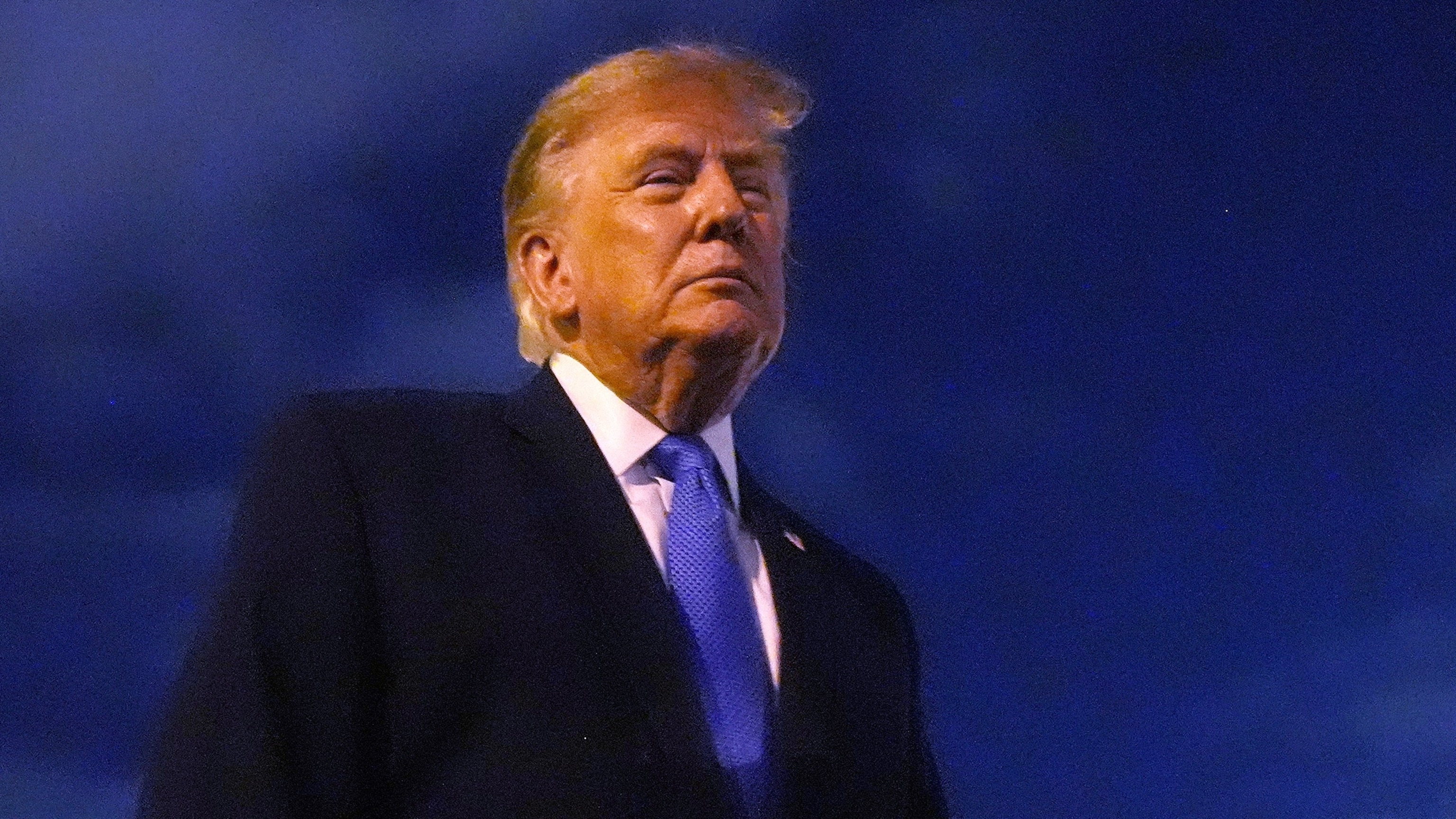 President Donald Trump talks to reporters before he boards Air Force One, Aug. 4, 2026, at Los Angeles International Airport.Mark Schiefelbein/AP Photo