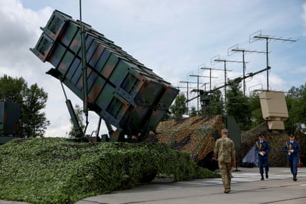 Ukrainian service members view a Patriot air defence system in 2024.Photograph: Valentyn Ogirenko/Reuters
