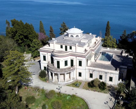 Mon Repos, the villa on the Greek island of Corfu where Prince Philip was born in 1921.Photograph: Alkis Konstantinidis/Reuters