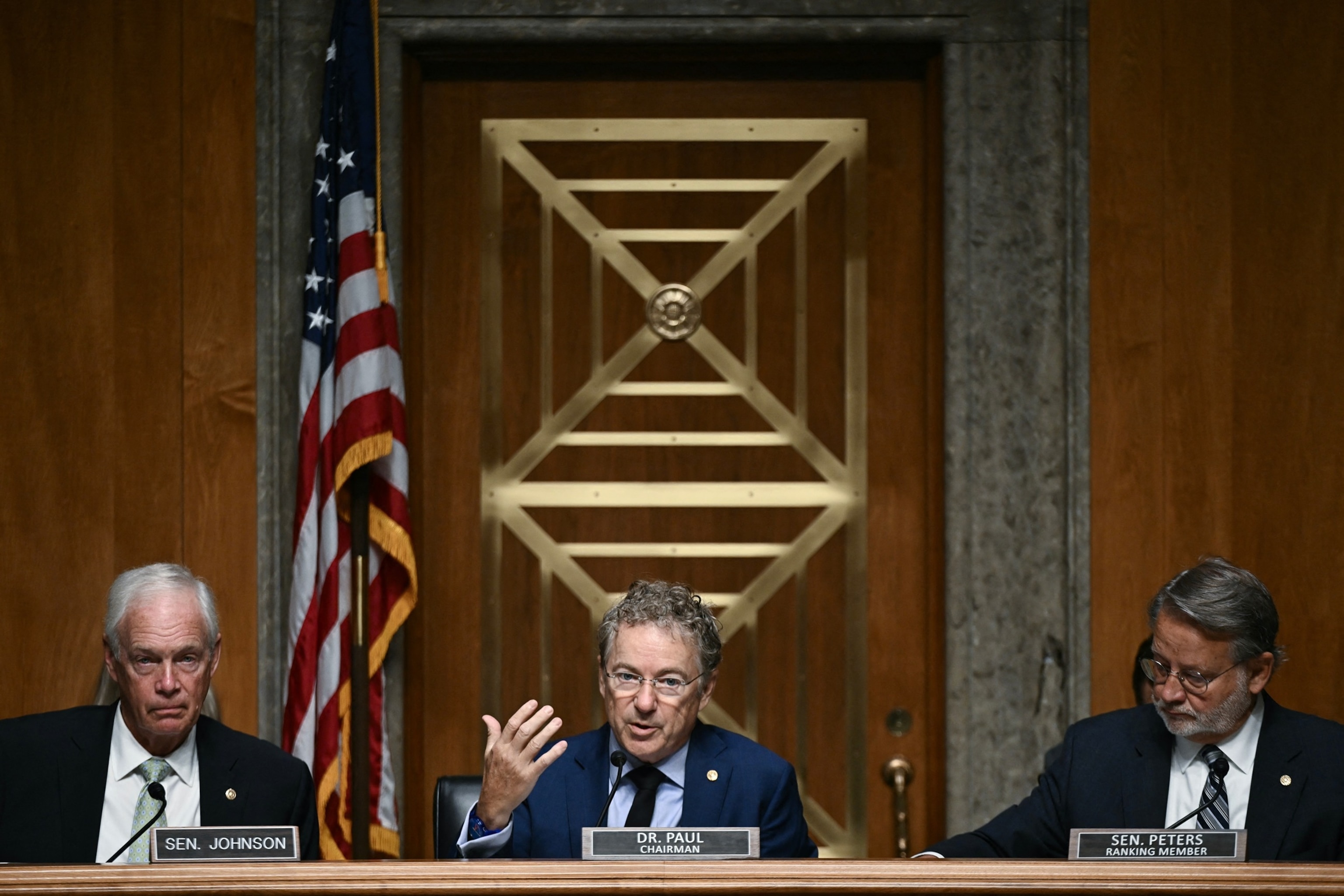 Chairman Sen. Rand Paul presides over a vote whether to hold Anthony Fauci, the former director of the National Institute of Allergy and Infectious Diseases in contempt on Capitol Hill in Washington, August 6, 2026.Brendan Smialowski/AFP via Getty Images