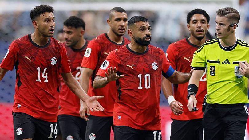 Image caption,Egypt remains a staunch regional ally for Infantino
